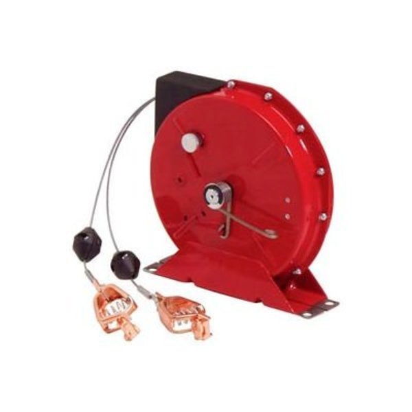 Reelcraft Reelcraft G 3050 Y, Static Discharge/Grounding Reel, 50ft  Cable, w/Dual Clamps on end G 3050 Y